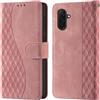 CaseGla Cover per Samsung Galaxy A18 / A26 / A17 5G custodia portafoglio Rosa | Blocco RFID, 3 scomparti carte, 1 tasca banconote, Chiusura magnetica, Supporto, Pelle PU flip cover per Samsung A26 / A17