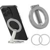 XFSRG Supporto ad Anello Magnetico Bifacciale Piegatura a Z Regolazione Multi Angolo Supporto Cellulare per Cucina Fitness Navigazione in Auto