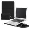 KiimLaa 13,3-14 Pollici Custodia per Laptop con Supporto Stand per MacBook Pro 14 M5/M4/M3/M2/M1/Max, MacBook Air/Pro 13, PU Pelle Borsa Sleeve Portatile per HP/Dell/Lenovo/Surface 13,3-14 - Nero