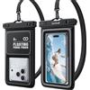 Lamicall Custodia Impermeabile Smartphone - [Galleggiabilità Superiore] IP68 Custodia Telefono Subacquea con Cordino Regolabile, Chiusura Sicurezza, Cover Impermeabile Telefono Fino a 7,5 - 2 Pezzi