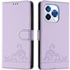 MOJIA Cover per Oukitel C65 / C65 Pro, Custodia Portafoglio in Pelle PU Premium, Custodia a Libro per Telefono con Porta Carte Con Funzione Antifurto RFID. Viola