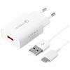 KAIMENGLONG USB Charger Plug, Fast Charger Power Bank con 1.5M USB C Cable Compatibile con Samsung Galaxy S21, S20 FE, S10e, S10, S9, S8 Plus, A13 A53 A52 A51 A71 A32 A42 A23 A33, Z Flip3, Z Fold3, M53 5G, Huawei