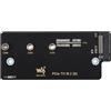 Waveshare PCIe TO M.2 Adapter (B), Supports NVMe Protocol M.2 Solid State Drive, High-Speed Reading/Writing, for Raspberry Pi CM4, Extending M.2 Interface For Compute Module 4 Series IO Boards