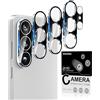 imluckies 4 Pack Proteggi Obiettivo Fotocamera per Samsung Galaxy S26 Ultra, Vetro Temperato 9H Protettivo Lente Camera, Alta Definizione & Antigraffio, Compatibile con le Custodie, Nero
