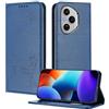 XINYEXIN Custodia per Honor 400 Pro, Cover a Libro in Pelle PU con Blocco RFID, Slot per Carte, Supporto, Protezione Completa Antiurto - Blu