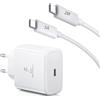 Ysevnotan Caricabatteria USB C 45W con Cavo di Caricamento Rapido per Samsung Galaxy S25 Ultra, S24, S23, S22 FE 5G, Note, Tablet Tab S11, S10, S9, S8, A9, A9+ iPhone Super Caricabatteria Rapida con Cavo da 2m