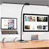 EppieBasic Lampada da Scrivania LED con Base, Altezza Regolabile, Telecomando, Nero