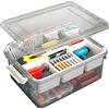 Ecofocet 16L Scatole Plastica con Coperchio, Contenitore Giochi Bambini, Scatola Medicinali, Scatola Portaoggetti Multiuso, Organizer Portatile Plastica per Cucito/Perline/Medicine/Strumenti