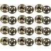 QUARKZMAN 12 Set Bottoni Automatici da Cucire 15mm Bottoni Automatici a Pressione Metallo per Chiusura Borse, Vestiti, Cucito, Artigianato, Bronzo