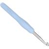 Coopay Uncinetto 7,0 mm, 1 pezzo in metallo colorato, ergonomico con impugnatura morbida, alluminio di alta qualità, per mani artritiche, manico in TPR