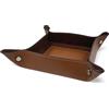 FAST WORLD SHOPPING - Svuotatasche in Vera Pelle Made in Italy, Organizer da Tavolo con Design Moderno, Vassoio Portaoggetti Elegante per Scrivania Comodino o Mobile Ingresso Casa Ufficio