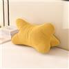 Aarcyye Cuscino per Ossa da Lettura, Cuscino da Lettura, Cuscino Cervicale Ergonomico per Rilassarsi, Cuscino da Viaggio con Struttura, Supporto Flessibile per Libri, E Book o Tablet, per Divano(Giallo)