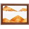AzureLeap Pittura di Sabbia che Scorre Quadro 3D Sabbia Dinamica Paesaggio Marino, Decorazioni per Casa e Ufficio Giocattolo da Scrivania per Adulti Cornice in Legno [Giallo-8]