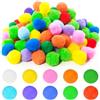 Sinofort 100 Pezzi Pon Pon Colorati, 4cm mini Pompom Colorati Per Le Decorazioni Delle Feste, Ghirlande, Nappe, Gioielli Per Capelli, Abbigliamento, Palline Colorate Per Lavoretti