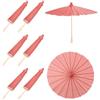 sourcing map 6 ombrelli di carta da 40,6 cm, ombrelli di carta oliata fai da te, per fotografia, oggetti di scena, artigianato, feste, matrimoni, decorazioni, colore: rosso