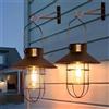 pearlstar Lanterne solari esterni in metallo a energia solare, lampade a sospensione impermeabili per pareti, cortili, giardini, terrazze, garage, balconi, verande e recinzioni, lampadina Edison