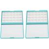 Jeffergarden 2 Pezzi Palette per Acquerello Portatile con 24 Scomparti, per Artisti in Viaggio, Facile da Pulire e Conservare