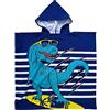 Rayson Asciugamano Poncho con Cappuccio per Bambini Telo da Mare Bambino Asciugatura Rapida Morbido Traspirante e Super Assorbente Vacanza al Spiaggia(Occhiali da Sole Dinosauro)