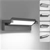 KUKAK Lampada da parete da LED per interni ed esterni,Applique da parete IP65 impermeabile (36W Grigio scuro, Bianco freddo 6500K)