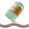 FOSER Filato macramè di alta qualità, 3 mm x 200 m, filo di cotone, per decorazioni fai da te, decorazione da parete (verde oliva)
