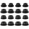 ZAAWUUT Copertura in gomma per foro di troppopieno, per lavello da cucina e bagno, tappo di troppopieno per lavello (nero, adatto a fori da 20 mm, 22 mm, 24 mm, 26 mm)