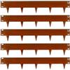 UNIGARDIA Bordura Corten per Giardino in Metallo per Prato 5 m - Bordatura Aiuole Giardino Alta 185 mm - Bordure per Aiuole Flessibile, Corten