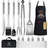 MUJUZE Set grigliata barbecue,BBQ utensili barbecue kit professionale,20pcs barbecue accessori in acciaio inossidabile,veleno per gli uomini.set di attrezzi bbq per barbecue da campeggio esterno