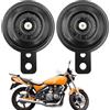 IATAHI Clacson Auto,Clacson Universale 12V,12V Clacson Moto,Clacson Moto Forte Potente,Tromba Auto,Tromba Potente Clacson per Moto,Scooter,Veicolo,ATV,Quad,Moped,Nero