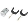 Partuto Cilindro di Accensione con Chiavi No.2S61A3697AA - Montaggio Cilindro di Blocco Accensione per Auto - per Ford Transit Mk7 2006-2014 Tono Argento in Metallo - 1 set