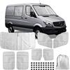Opaltool Oscurante Termico Interno per 2006-2019 Mercedes Sprinter VW C-rafter, 7 PCS Parasole per Parabrezza Interno ai Raggi UV per la Privacy e il Controllo della Temperatura