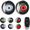Miosugo 2 pezzi Devil Eyes Light per auto, luci LED per auto con controllo dell'interruttore, 6 modelli di Dynamic Devil Eye fari auto, fari da 12 V Accessori per auto, moto e camion (Tipo piatto)