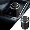CGEAMDY Mini Posacenere Per Auto, Posacenere Per Auto Con Luce Led, Posacenere-Portatile Da Viaggio Per Auto Con Coperchio A Luce Led, Posacenere In Acciaio Inox Con Luce Led Blu E Coperchio(Nero)