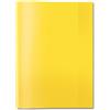 Herma 7480, copertina trasparente per quaderni, formato A5, in plastica resistente e lavabile, per scuola, colore giallo