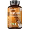 WeightWorld Curcuma Capsule Vegane, 365 Capsule, 1 Anno di Scorta, 1 al Giorno | Integratore Curcuma Bio con Pepe Nero Bio e Zenzero Biologico, 505mg per Dose, Senza Glutine e Lattosio, Prodotto in Europa
