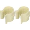Maniver Clip ARC110 in platstica fermatelo per serra, Ø 25mm, 10 pezzi, bianche (Confezione da 2)