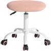 FurnitureR Sitness Bobby - Pouf per bambini, in alluminio, laccato, colore: Rosa delicato