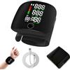 Gobesty Misuratore Pressione da Polso, Misuratore di Pressione da Polso con Touchscreen a LED, Misura Pressione da Polso con Memoria di lettura 99x2 & Uscita Vocale Automatica, Ricaricabile