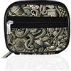 Serfeymi Portapillole settimanale da viaggio, portapillole da borsa con portapillole rimovibile da 7 giorni, elegante organizer da viaggio per medicinali, vitamine, integratori - Marrone 03