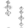 Swarovski Orecchino a Clip Millenia, Bianco, Placcato Rodio