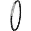 Simaru Braccialetto in Vera Pelle Intrecciata - Bracciale Unisex per Uomo e Donna - Chiusura in Acciaio Inox - Fatto a Mano in Germania - Elegante, Regolabile e Anallergico