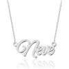 UMAGICBOX Splendida collana con nome personalizzabile, 14 stili di scrittura, ciondolo personalizzabile, placcato in oro 18 carati, in acciaio inossidabile, regalo unico per lei, 45.6 cm, Oro