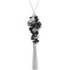 FULU AUTUMN Collane lunghe in argento da donna, collana lunga con ciondolo con perline e nappe in argento, catena per maglioni, bohémien, idea regalo per lei, 90 cm, Pietra Resina Cristallo, Nessuna