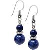 Treasure Bay Orecchini da donna fatti a Mano con Doppia ietra preziosa e orecchini pendenti in argento sterling - Idee regalo per le donne (Lapislazzuli blu)