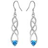 EPIRORA Orecchini pendenti in argento Sterling da donna, con diamanti sintetici, ipoallergenici, per orecchie sensibili, regalo di compleanno e laurea per ragazze e signore, Argento sterling
