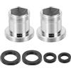 QUARKZMAN 2Pcs Adattatore Aeratore Rubinetto, M16 Maschio A M22 Maschio Con Guarnizione, Lunghezza 20mm
