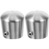 OSALADI Tappi Terminali Per Corrimano in Acciaio Inossidabile 1.26In Cappucci Sigillanti Facili Da Installare Accessori Inox Per Ringhiere Scale Interne E Progetti Fai Da Te