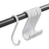 GAViA Ganci a S Bianco, 10 Pezzi Ganci Metallo Multiuso, max 25 kg, 8.6 cm