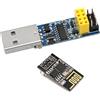 ARCELI 1 adattatore USB a ESP Breakout ESP-01 Prog WiFi Programmer Downloader Adattatore con Reset Auto Download Circuit