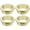 QUARKZMAN 4Pz 1.58 (40mm) Passacavi in Nylon per Scrivania, Copertura Foro per Cavi in Plastica, Organizzatore di Cavi per Scrivania o Armadio per Computer, Oro