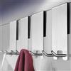 ZUNTO 4 Pezzi Ganci Portasciugamani Bagno in Acciaio Inox Spazzolato Argento, Gancio Doccia per Squeegee, Accappatoi e Asciugamani - Accessori Bagno Senza Foratura